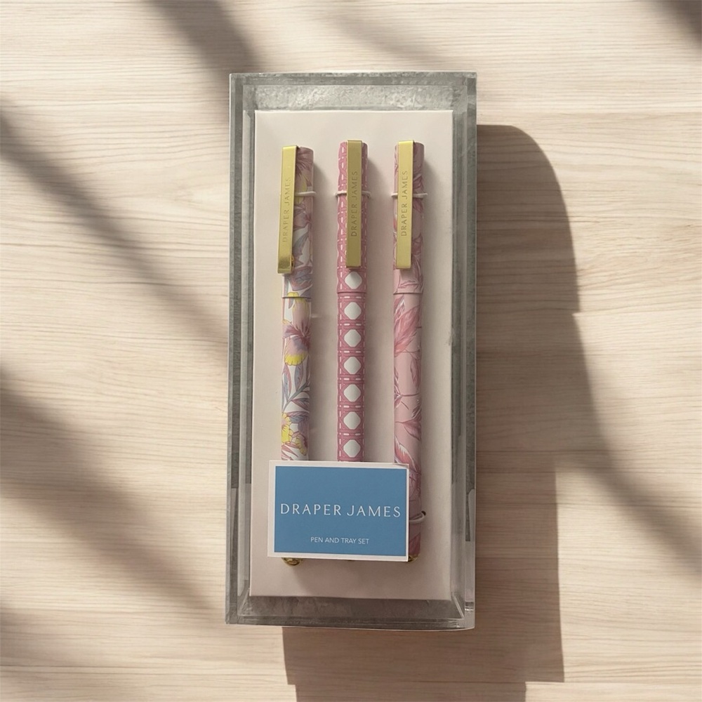 Draper James Pink Pen Set - 3 pack